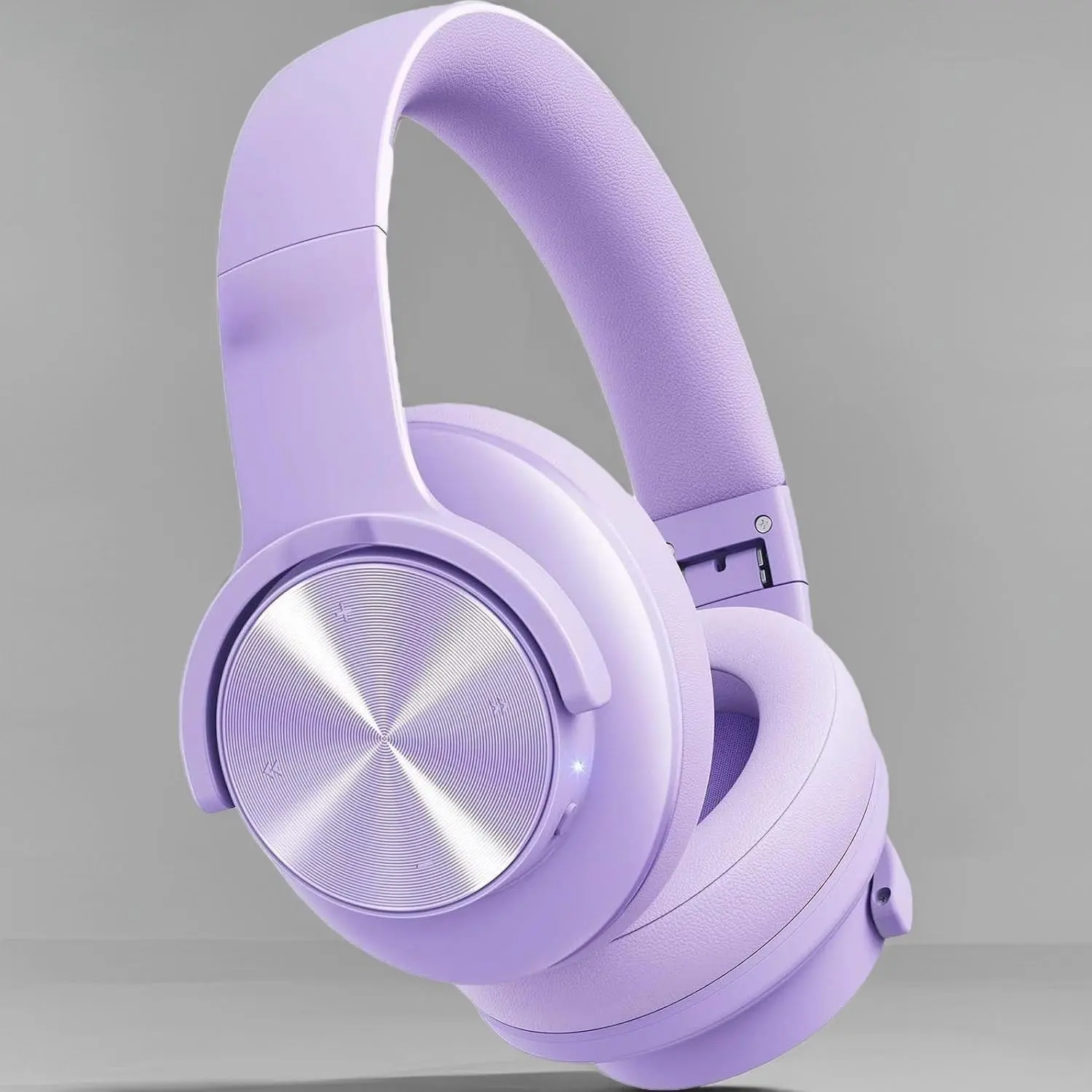 P-F B8 Foldable Over-Ear Bluetooth 5.3 Headphone with Button Control, Sponge Pads, 120H Playtime, 3EQ Modes, Deep Bass, Hands-Free Calls, Adjustable Fit, Fast USB Charging, Stereo Audio, Sound Isolation, Lifetime Support (Purple), Headset, Electronic
