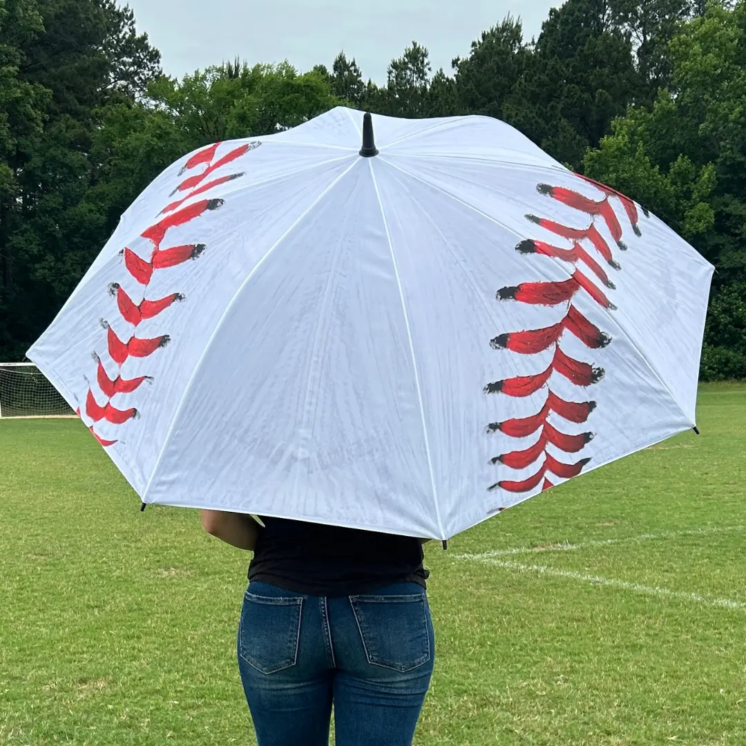 Baseball - UPF 50+ Large Golf Umbrella