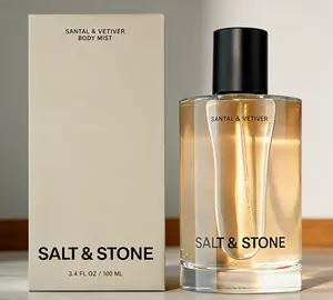 Salt & Stone Body Mist 100ml | Santal & Vetiver | Hair & Body Fragrance Spray | Hydrating with Glycerin & Red Algae | Vegan Cruelty-Free