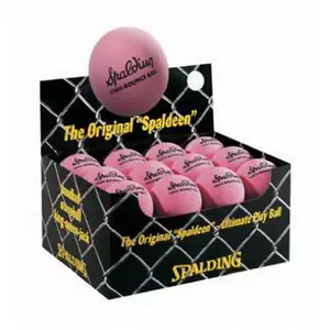 Spalding Small High Bounce Stickball, Pink Dog Toy - Pack of 24, Training Pet Accessory