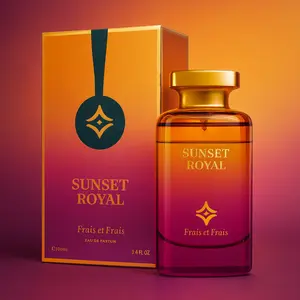 FRAIS ET FRAIS Sunset Royal EDP 100ml – Long-Lasting Unisex Perfume, Floral-Powdery with Bergamot, Orris & Tonka | Premium Gift-Ready