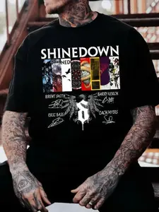 Shinedown "2026 Album" Graphic Tee - Oversized Rock Band Aesthetic T-Shirt - Retro 90s Music Merch - Premium Unisex Streetwear