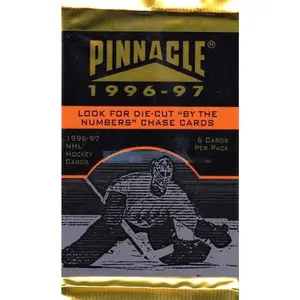 1996-97 Pinnacle Ice Hockey Trading Card Retail Pack - 10 Cards, Authentic Vintage Appeal, Hockey Memorabilia