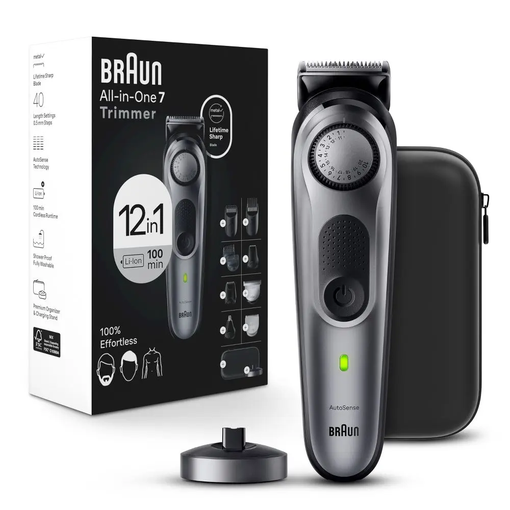 Braun Series 7 AiO7440 Rechargeable 12-in-1 Body Beard & Hair Trimmer Braun Series 7 AiO7440 Rechargeable 12-in-1 Body Beard & Hair Trimmer