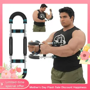 Arm Trainer Chest workout Strengthen Chest and Arm Muscles Men's Fitness Trainer Detachable Portable Spring Resistance Home Fitness Equipment