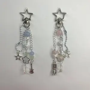 matching pink and blue keychains