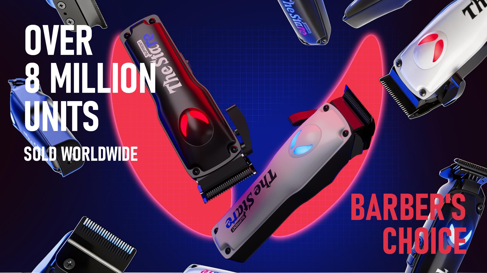 SUPRENT PRO Self Cut Clipper Combo - 7500 RPM Cordless Hair Cutting Kit & Zero Gap T-Blade-hair trimmer for men haircut Gifts for Men