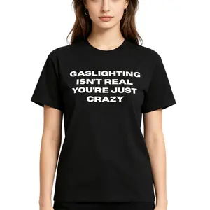 THE GASLIGHT SHIRT - Tshirt Casual Classic Cotton Fashion Menswear Tee Streetwear Unisex Soft Breathable Crew Neck Short Sleeves