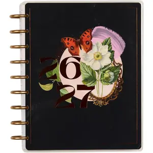 Disc-Bound  July 2026-Dec. 2027, 18-Month , Classic Size, 7" x 9.25", Horizontal Layout, Crafted Collage Midnight
