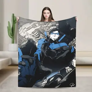 Super Warm BlanketsBoy Girl Picnic Dicks nightwing Graysons Throw Flannel Bedspread Living Room Fluffy Sofa Bed Cover