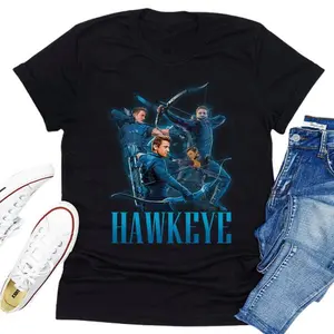Avengers Endgame Hawkeye Shirt - Clint Barton Tshirt - Shield Agent T-shirt - Jeremy Renner Fan - Comics Gift Tshirt