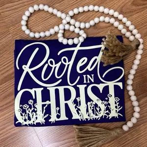 Faith Script Floral Graphic Transfer only