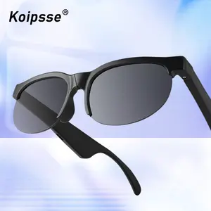 KOIPSSE Smart Glasses headphone glasses black technology suitable for adults sunglasses outdoor and sports dual speakers wireless calls UV filter multifunction make calls fashionable smart wireless glass HIFI sound quality eye protection smart bluetooth