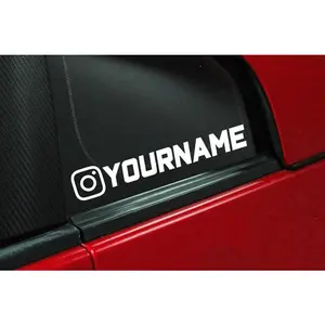 Custom Instagram Name Vinyl Decal Car Window Sticker