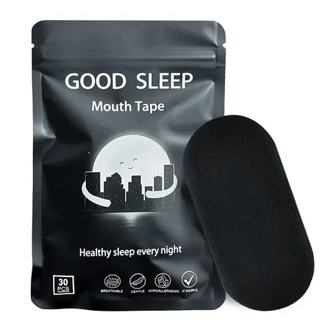 Hypoallergenic Sports Tape - Sleeping Mouth Tape, Anti-Snoring Sleeping Aid with Mild Adhesive, Breathable Secure Hold Gentle Fit Healthcare Accessory, Pack of 30/60/120 Pieces (1/2/4 Month Supply) for Active Individuals All Seasons Everyday Use, 30, 60,