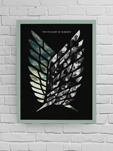 Attack on Titan Poster Wings of Freedom Survey Corps Art Anime Wall Decor Shingeki no Kyojin Gift Anime Print Manga Room Decor