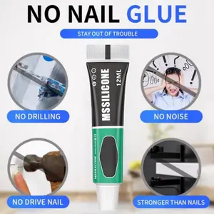 Strong Adhesive Glue for Towel Racks, Shelves, Mirrors, Hooks, Hanging Pictures & Furniture Crafts, High Load Capacity, 2pcs/3pcs Pack