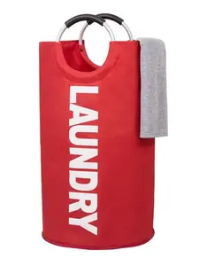 Laundry Basket with Handle, Collapsible RoundLaundry Hamper, Foldable Dirty Clothes Storage Organizerfor Home Bedroom Bathroom Laundry Room, WaterproofLaundry Basket #TOP PICKS