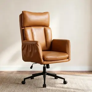 Criss Cross Chair with Wheels & Adjustable Armrests, High Back Computer Office Desk Chair, Cross-Legged Chair Comfortable Adjustable Swivel for Home, Make Up, Bed Room