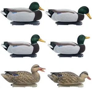 Final Approach Live Mallard Fully Flocked Floaters, Decoy 6 Pack