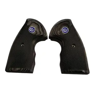 Black Rosewood Grips with a Blue Enamel Medallion with Silver COLT Letters for The Colt Python