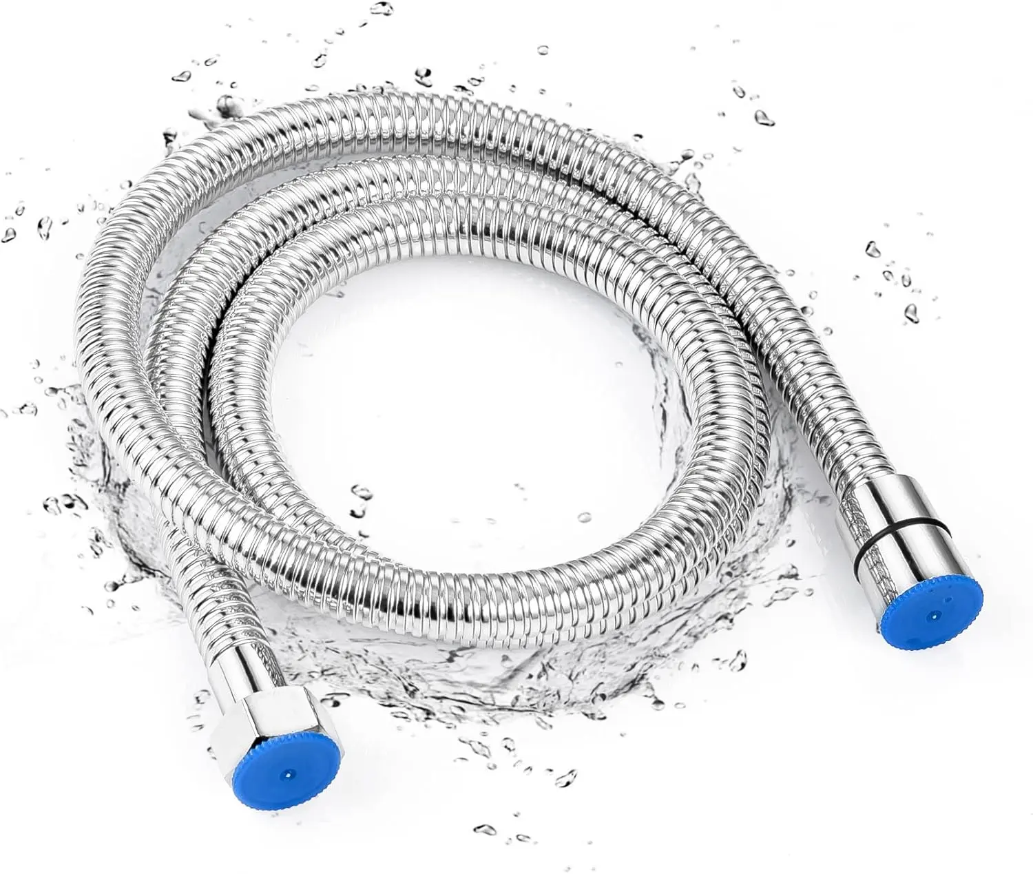 Stainless Steel Bidet Hose -  Inch Handheld Sprayer with Nylon Braided PVC Inner Hose for G 1/2 Connector, Chrome