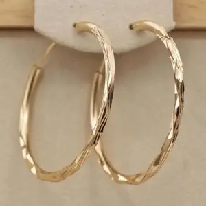 Textured Gold Hoop Earrings  Timeless Statement Hoops For Her #Earrings #Jewelry #GiftForHer #TiktokMadeMeBuyIt