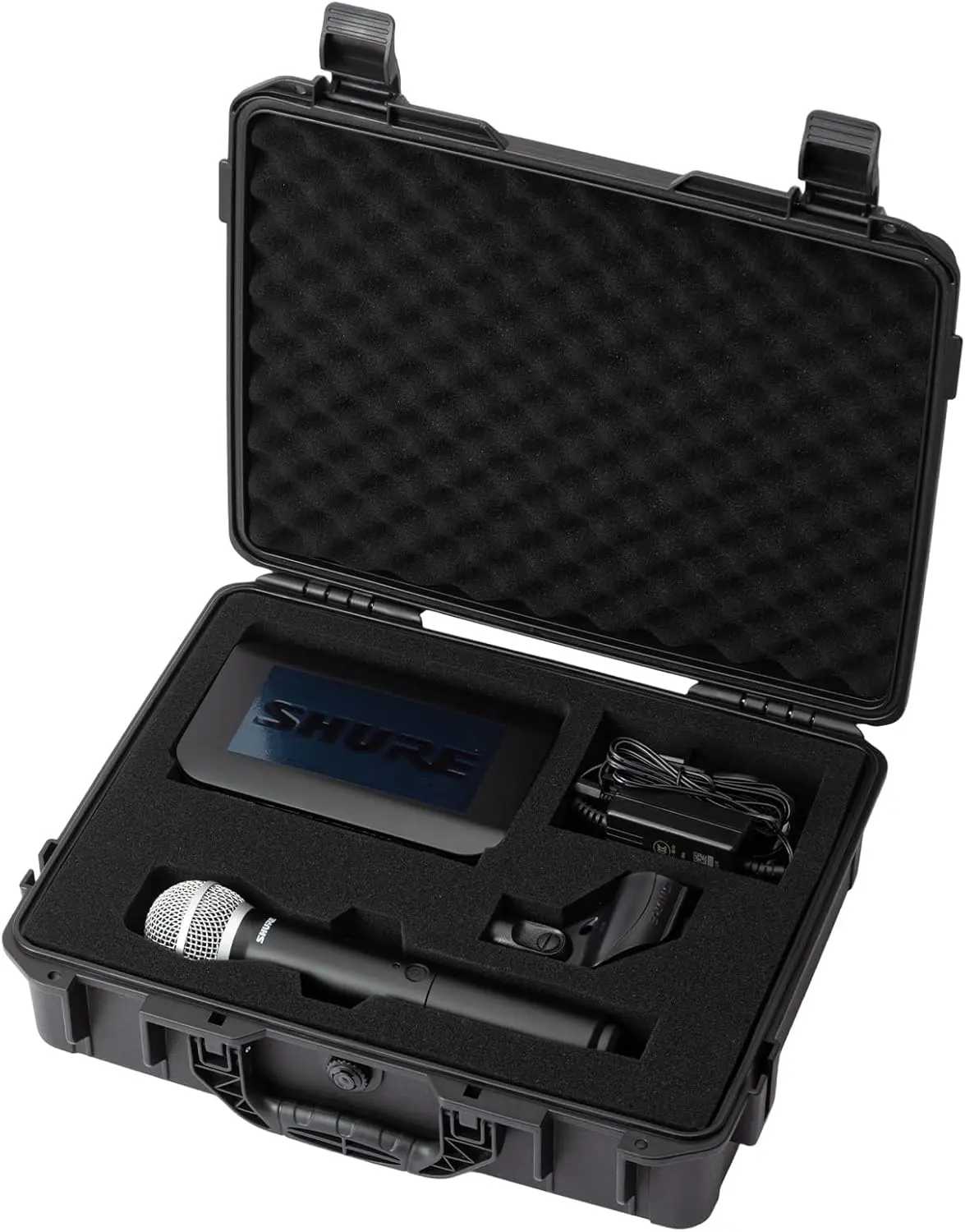 Wireless microphone case - Hard Case Compatible with Shure BLX24/SM58/PG58/BETA58A, for Mics, Receivers and More