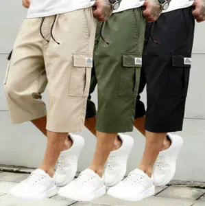 Men’s Red Classic Oversize Retro Breathable Fabric Sportswear Cargo Shorts, Loose Straight-Leg Multi-Pocket Mid-Length Drawstring Athletic Bottoms for Student Outdoor Outfits Inspo