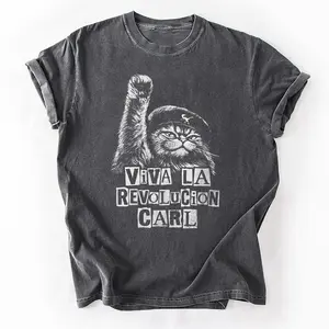 Retro Viva La Revolucion Carl Graphic Shirt, Dungeon Crawler Carl Fantasy Tee, Princess Donut Sci-Fi Meme T-Shirt, Unisex Tee for Fan