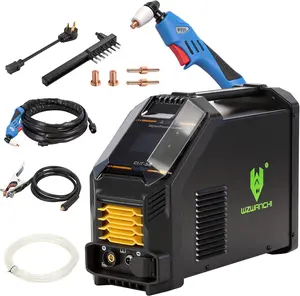 55A Plasma Cutter, 【45° Digital LED Display】Pilot ARC HIgh Frequency Plasma Ctting Machine With 2T/4T IGBT Post Gas, Max Cutting 3/5', Clean Cutting 1/2''