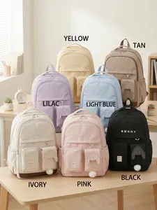 Cute Bunny Ear Backpack for Girls  | Large Capacity, Waterproof & Ergonomic | Multi-Compartment School Bag