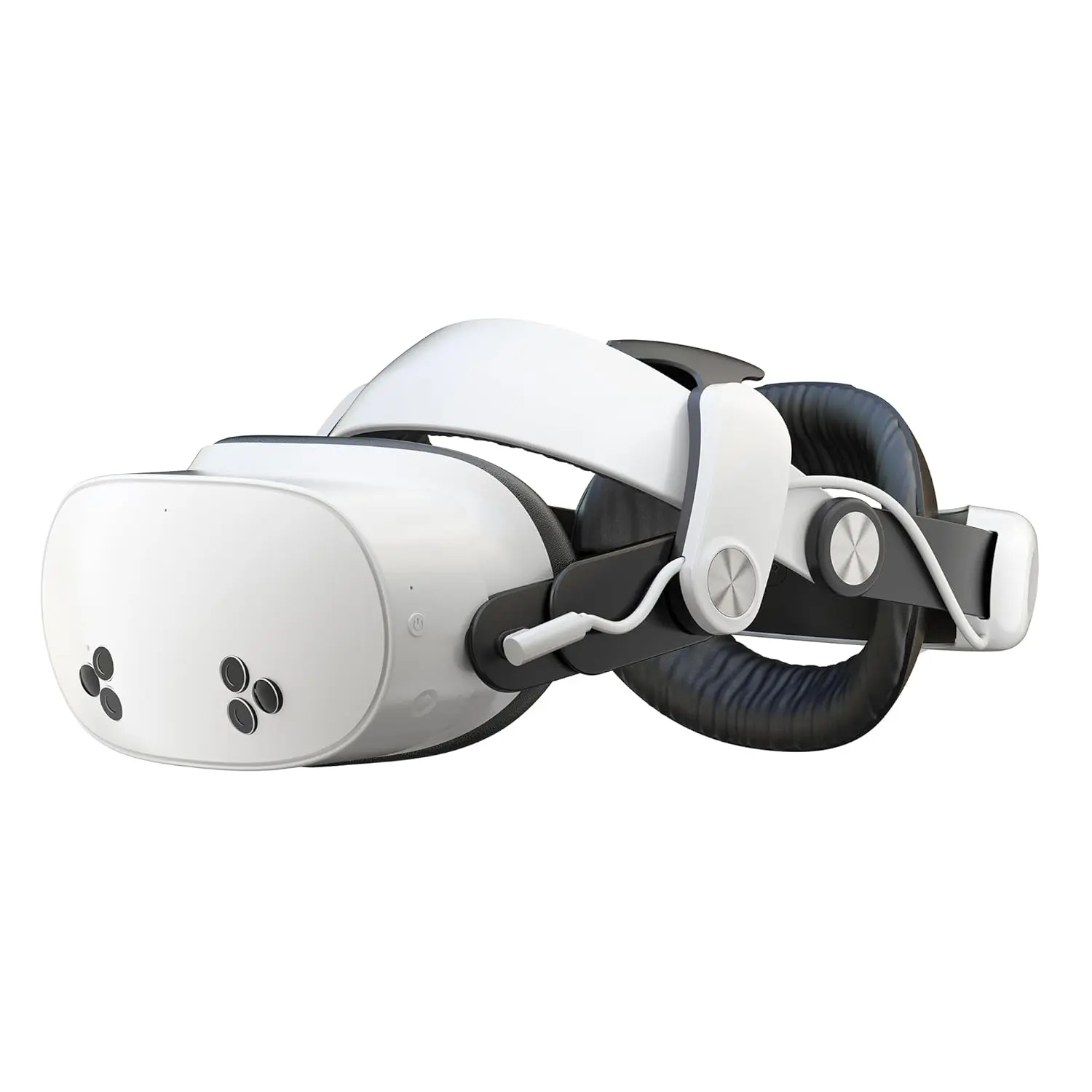 VR  Strap Compatible with  Quest 3/3S ,8000mAh   & Audio Expansion Hub ,Charge and Use Headphones Simultaneously via Dedicated USB-C & 3.5mm Ports ,Quick-Release Design for VR Gaming
