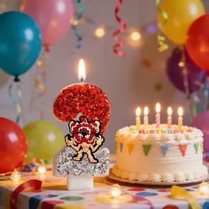 2026 Hot Stranger Eleven Robin Barb Steve Dustin Theme Candles 0-9 Number Cake Decorating Birthday Party Cake Topper Gifts Supplies Decoration