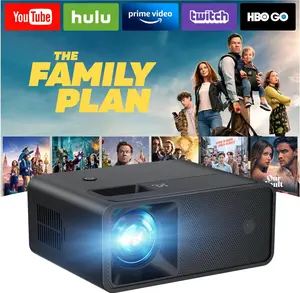 Mini Projector, Full HD 1080P Support Video Projector, Portable Small Movie Projector, Compatible with iOS/Android/Windows/TV Stick/Box/USB/HDMI