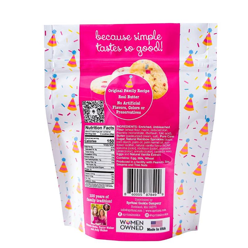 Spritzal Cookie Bites Bundle – 3 Flavors: Birthday Cake, Lemon & Almond | Clean Label Snacks | Biscuits