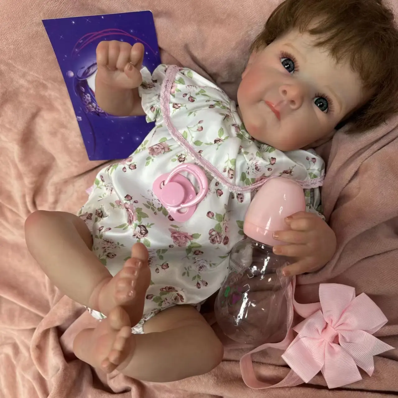18-Inch Unisex Rebirth Doll - Cloth Body Vinyl Construction, Realistic Touch & Cute Sculpted Face, Perfect Playmate for 4-6 Years Old Children Who Love Imaginative Play (Toys & Hobbies, Dolls & Stuffed Toys)