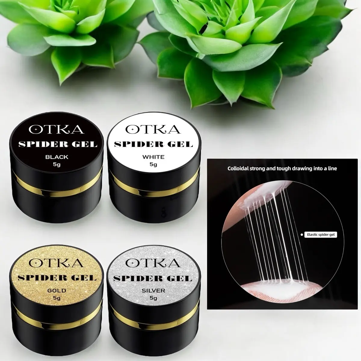 Spider Gel for Nail Design - Set of 4 jars Spider Gel for Nail Design - Set of 4 jars