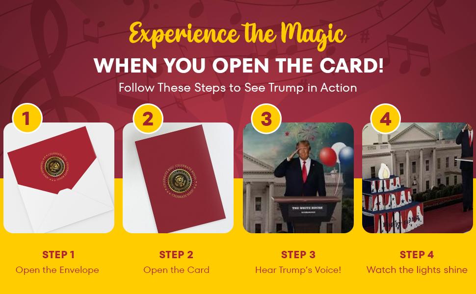 Trump Pop Up, Talking Birthday Card - Voice and Sound