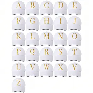 Golden Letter Embroidered Lightweight Cap - Adjustable Strap, Breathable, Quick Dry, Sunscreen, Classic Casual Headwear, Trendy Fashion Accessory for Outdoor Sports, Daily Wear (Men, Women)