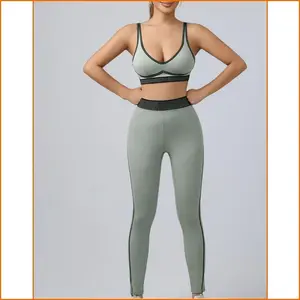 Women's Cotton Terry Half Zip Top & High-Waist Tummy Control PeachButtLeggings Set Comfy Soft 4WayStretch Activewear for YogaPilates