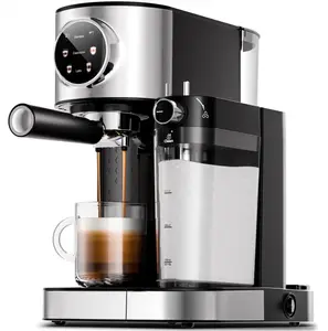 3 in 1 Professional Espresso Maker with Dual Heating System & Capsule Compatible Coffee Machine