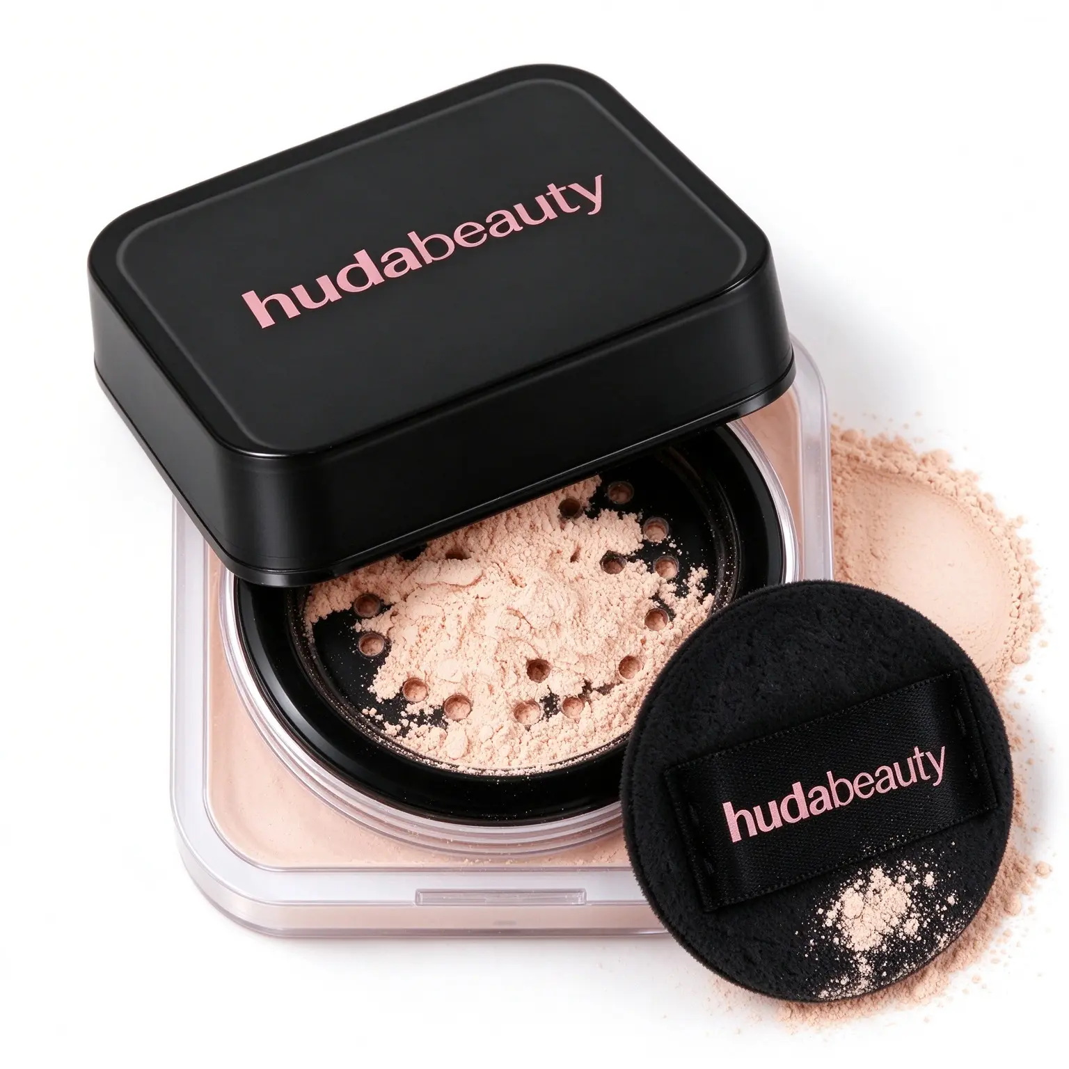 Huda Beauty Mini Easy Bake Loose Baking Setting Powder, Handy Portable Mini Size, Helps Cut Down Extra Shine, Creates Soft Airbrushed Finish For Touch Ups On The Go