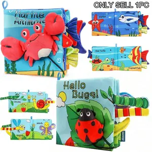Soft Baby Book Toy, Sensory Books for Babies, Baby essentials, Newborn Infant Toys with Touch and Feel, Crinkle Pages, Textures Early Learning Toy Gift for Tummy Time & Development New Year Gifts, Toddler Busy Book