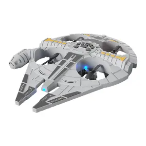 Foam Body Remote-Controlled Quadcopter Hovercraft - Flying Saucer Drone with Rotation, Tumbling Capabilities, Children's Electronic Toy