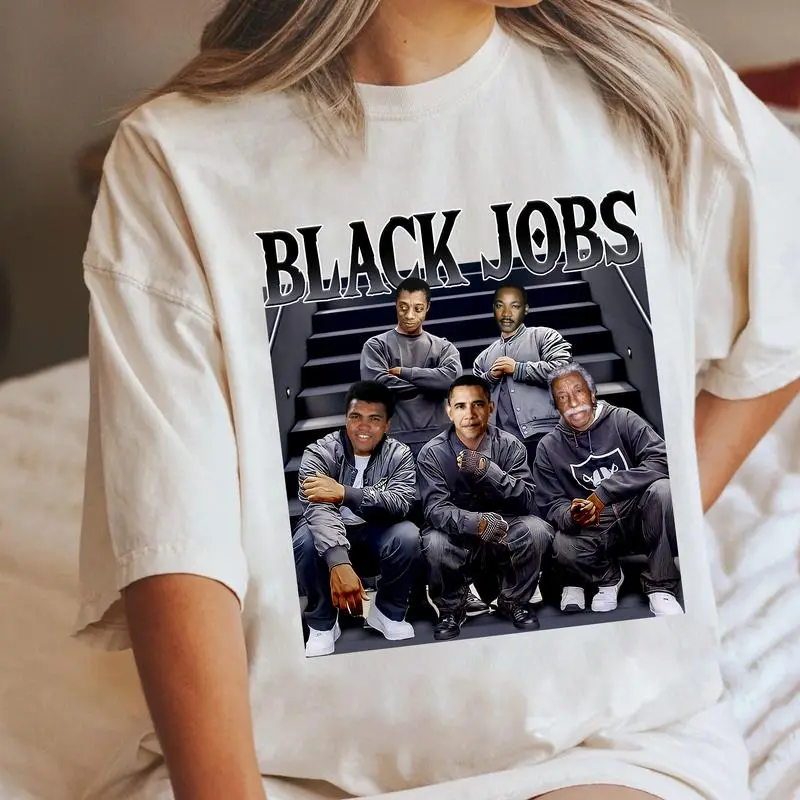 Black Jobs T-Shirt, Kamala Harris Shirt, Unisex Cotton Tee, Womenswear Menswear Shirt
