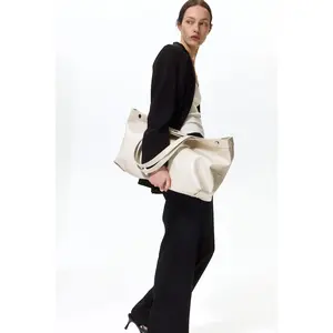 H&M Linen-blend tailored trousers