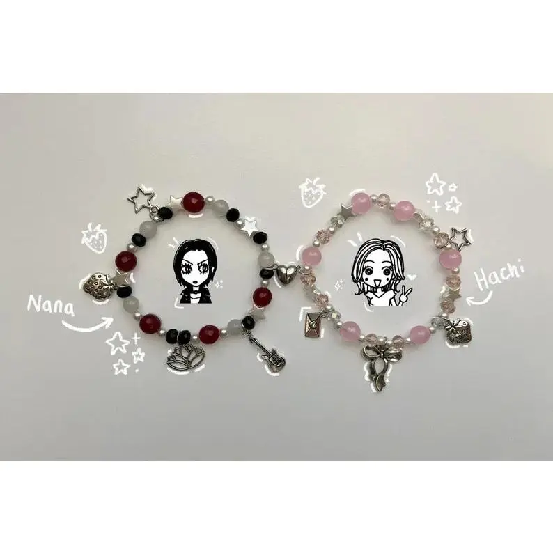 Homemade Matching Nana And Hachi Bracelets