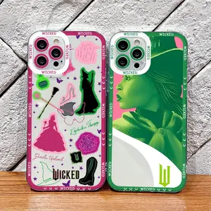 W-Wicked Part One Movie G-Glinda Phone Case for iPhone 17 Air 16 15 14 13 12 11 Pro Max Plus Clear Cover