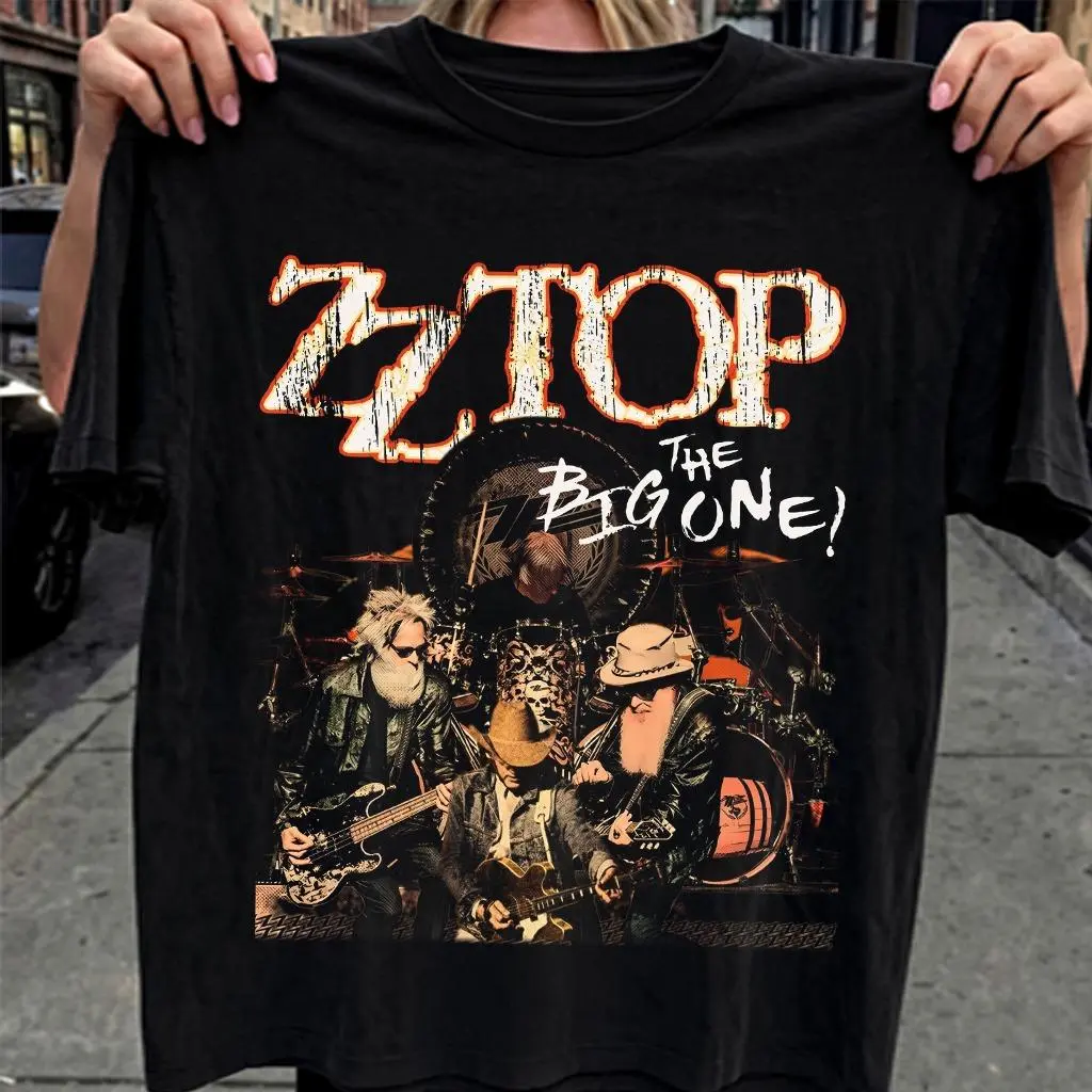 ZZ Top Vintage Rock Band T-Shirt, ZZ Top The Big One Graphic Tee, Classic Southern Rock Music Tour Unisex Top